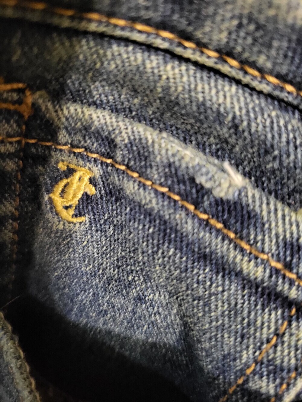 Juicy Couture Jeans Womens 13/31 Blue‎ Lunita Rhinestone Flare Vintage Y2K - Picture 3 of 11